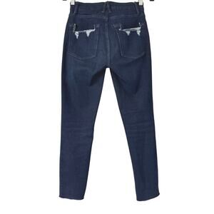 Good American Good Legs Chewed Back Pocket Skinny Jeans Blue Size 2/26 *EUC